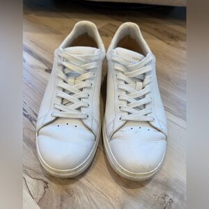 Tory Burch White Sneakers with Rubber Sole